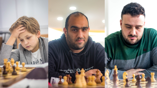 Algunas de los participantes del torneo internacional de ajedrez que se está celebrando en el municipio almeriense.