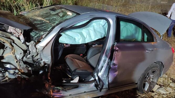Uno de los accidentes ocurridos en el último año en las carreteras de Almería