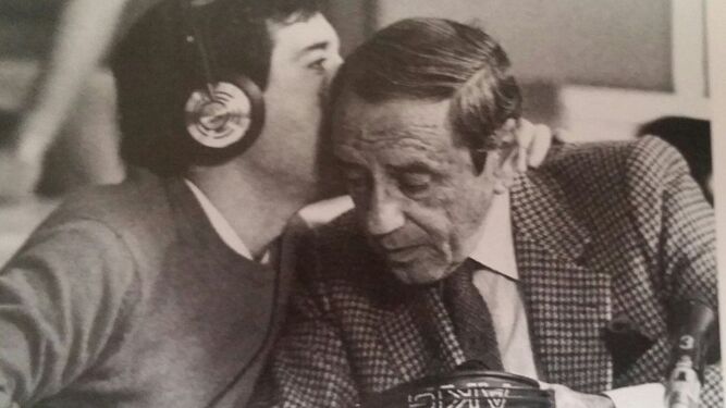 Iñaki Gabilondo y Joaquín Prat en 'Aquí la SER', espacio matinal a mediados de los 80