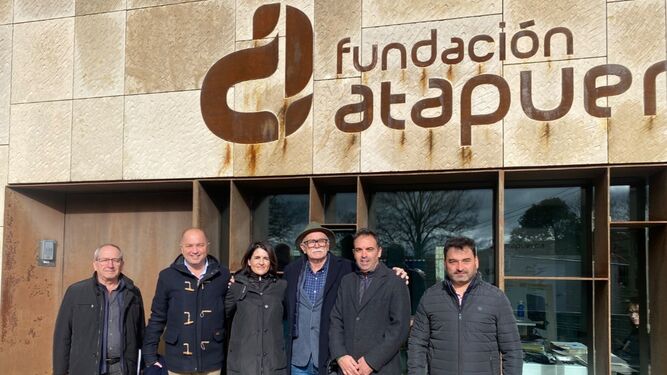 Delegación de Antas durante su visita a la Fundación Atapuerca.
