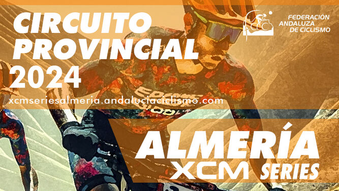 Cartel del Circuito Provincial de las 'XCM Series Almería 2024'.