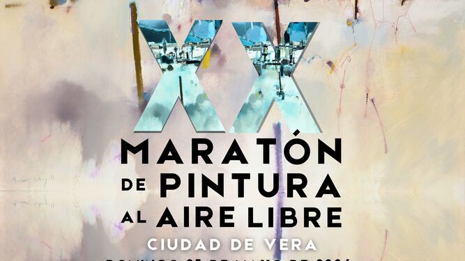 Cartel anunciador del XX Maratón de Pintura al Aire Libre