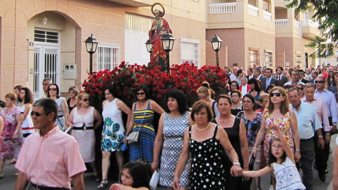 Imagen de archivo de la procesión de San Pedro Apóstol de La Mojonera
