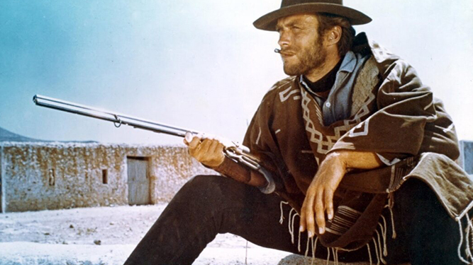 Clint Eastwood en uno de sus papeles de "La trilogía del dólar"