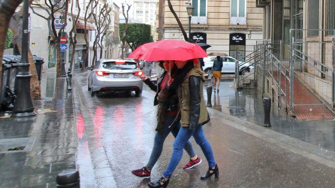 Lluvia en Almería.